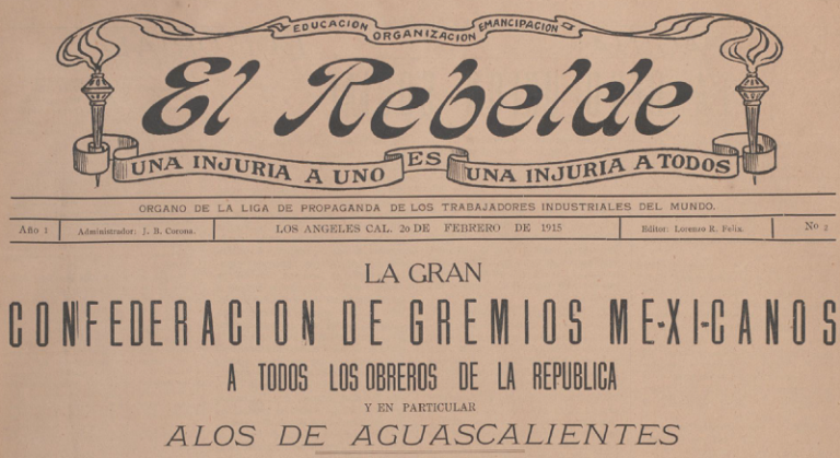 El manchete del Rebelde, 2 de febrero de 1915